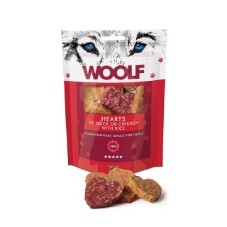WOOLF Hearts Of Duck Or Chicken And Rice 100g Ente mit Huhn und Reis