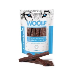 WOOLF Salmon With Carrot Strips 100g Lachsstreifen mit Karotten