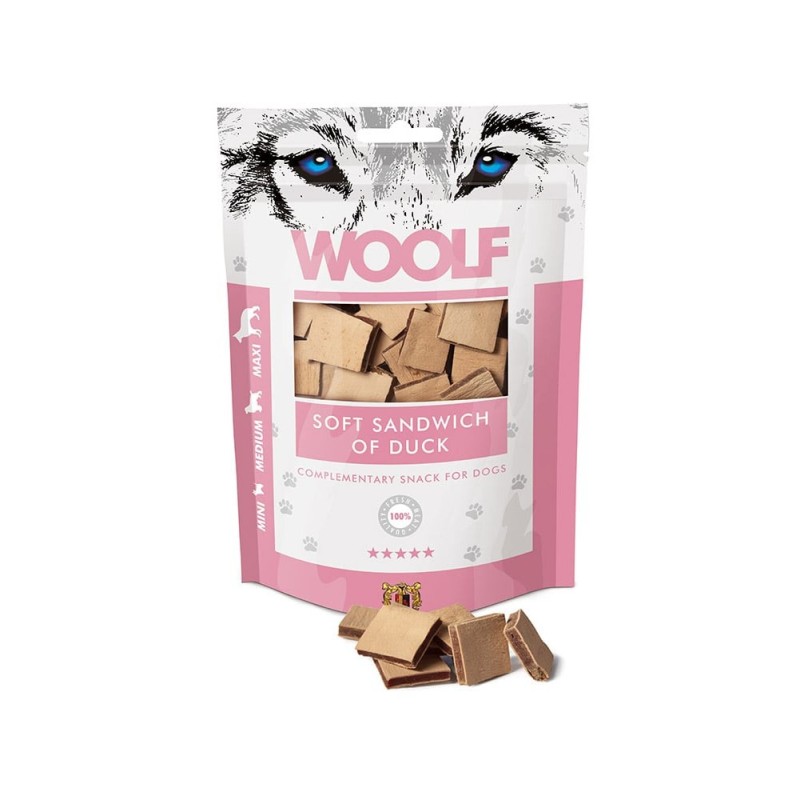 WOOLF Soft Sandwich Of Duck 100g weiche Entensandwiches