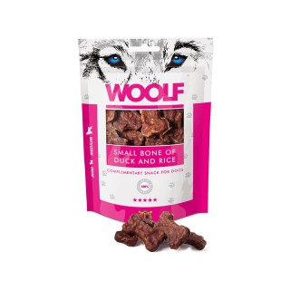 WOOLF Small Bone Of Duck And Rice 100g kleine Würfel mit Ente und Reis
