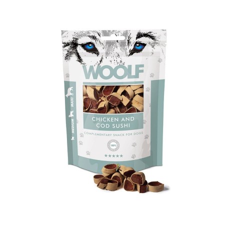 WOOLF Chicken And Cod Sushi 100g Sushi mit Huhn und Kabeljau