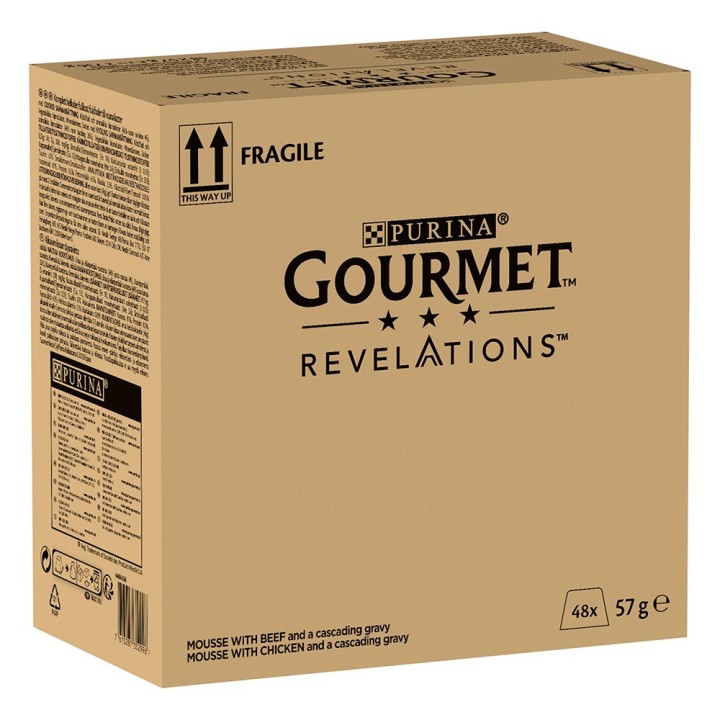 Sparpaket Gourmet Revelations Mousse 48 x 57 g - Rind und Huhn