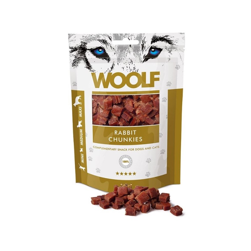 WOOLF Rabbit Chunkies 100g Kaninchenhäppchen