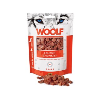 WOOLF Salmon Chunkies 100g Lachshäppchen