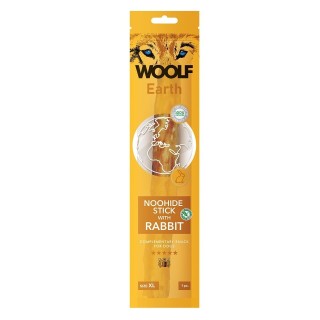 WOOLF Earth Noohide Stick with Rabbit XL 85g Kaninchenstock