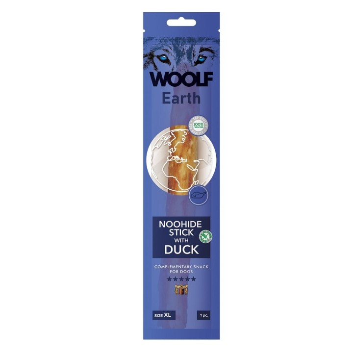 WOOLF Earth Noohide Stick with Duck XL 85g Entenstock