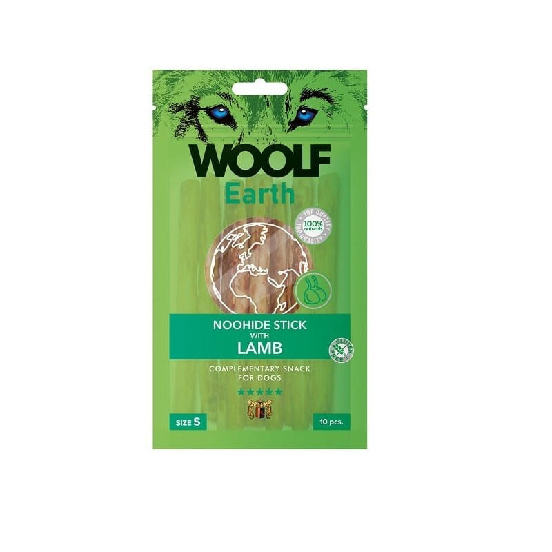 WOOLF Earth Noohide Stick with Lamb S 90g Lammstäbchen
