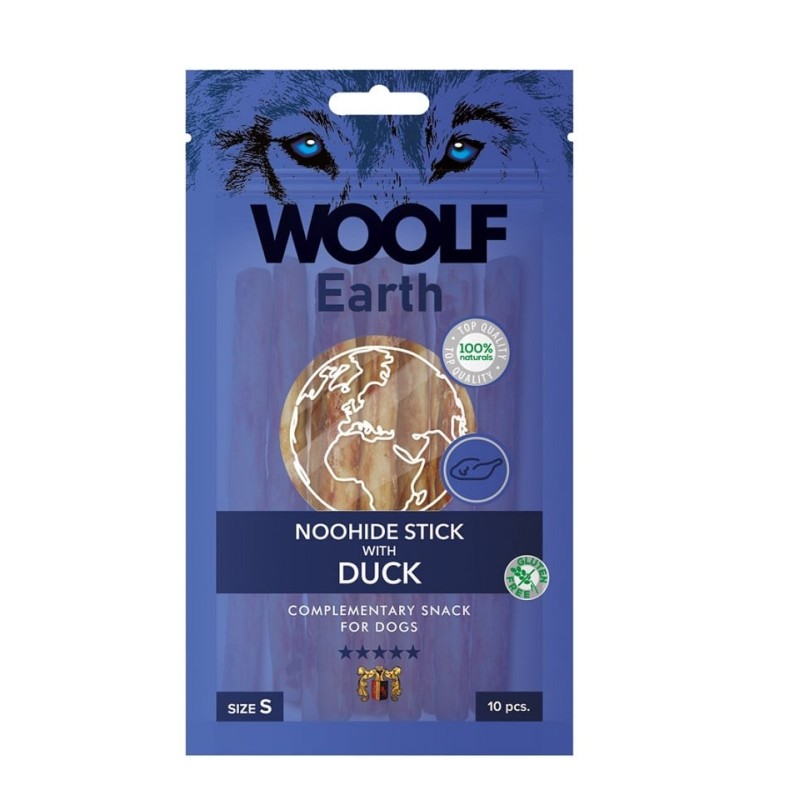 WOOLF Earth Noohide Stick with Duck 90g Stäbchen mit Ente