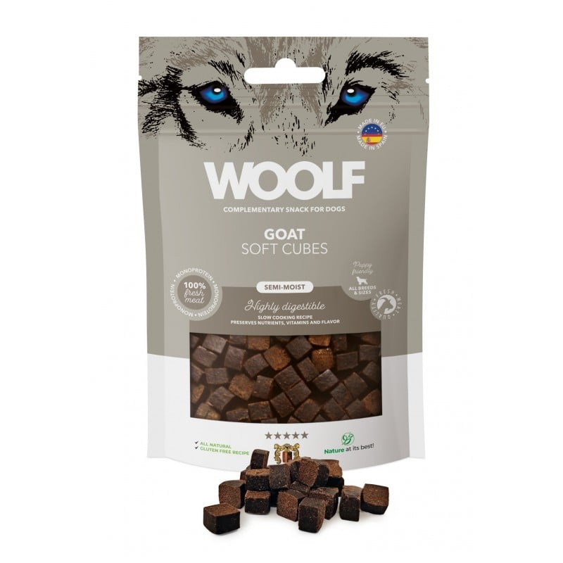 WOOLF Soft Cubes Goat Monoprotein 100g weiche Ziegenwürfel