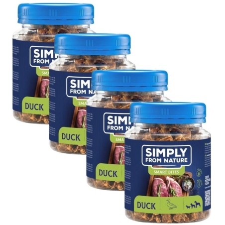 SIMPLY FROM NATURE Smart Bites Ente für Hunde 4x130 g