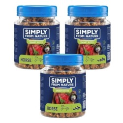 SIMPLY FROM NATURE Smart Bites Pferdefleisch für Hunde 3x130 g