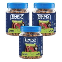SIMPLY FROM NATURE Smart Bites Lamm für Hunde 3x130 g