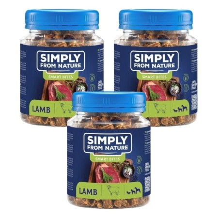 SIMPLY FROM NATURE Smart Bites Lamm für Hunde 3x130 g