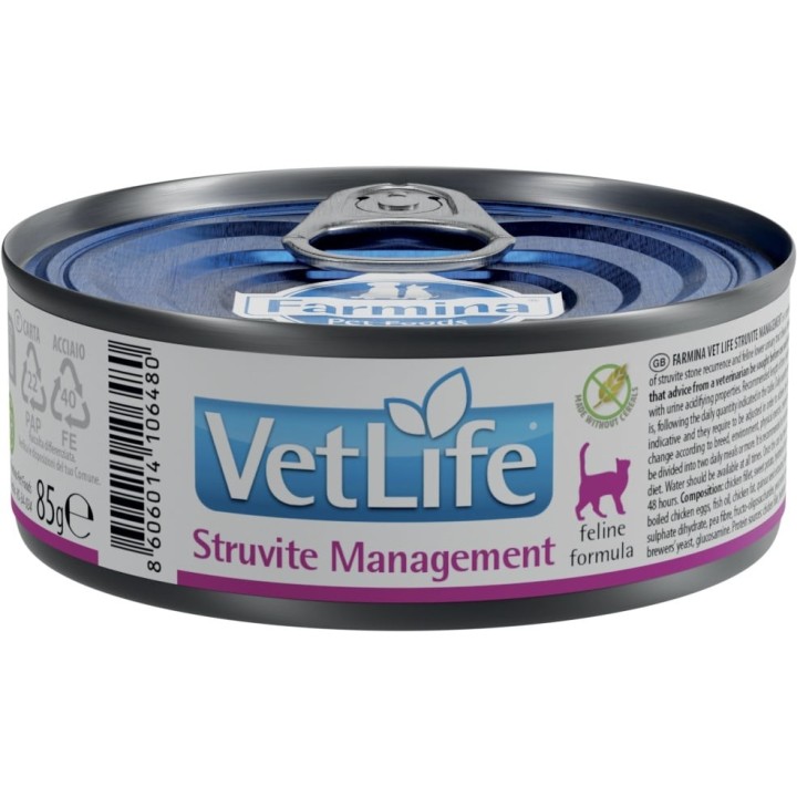 FARMINA Vet Life Natural Diet Cat Struvite Management 85 g