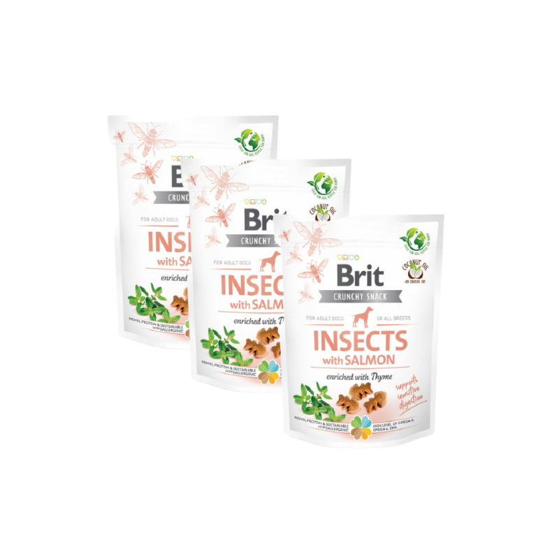 BRIT Care Dog Functional Snack Insect 3x200 g Insekten und Lachs