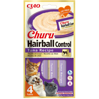 INABA Churu Hairball Tuna 4x14 g eine Entgiftungskur mit Thunfisch