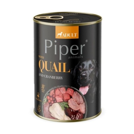 PIPER Nassfutter mit Wachtel und Cranberry für Hunde 400g