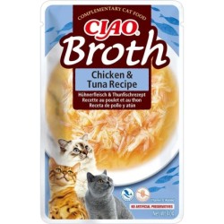 INABA CIAO Broth Hühner- und Thunfischbrühe für Katzen 40g