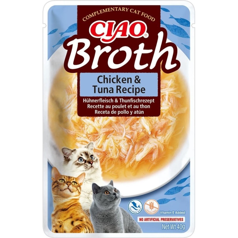 INABA CIAO Broth Hühner- und Thunfischbrühe für Katzen 40g