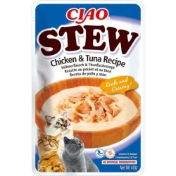 INABA CIAO Stew Hühner- und Thunfischgericht für Katzen 40 g