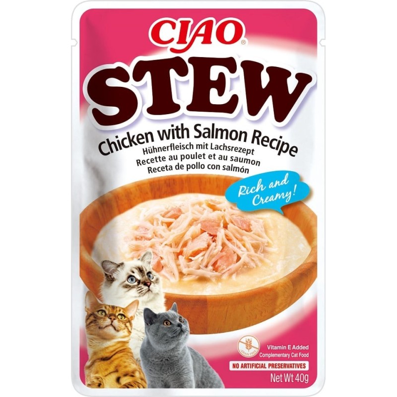 INABA CIAO Stew Gericht mit Huhn und Lachs 40g