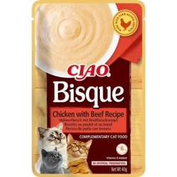 INABA CIAO Bisque Hühner- und Rindfleischcremesuppe 40g