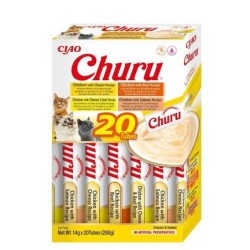 INABA Churu Variety Chicken&amp,Beef Huhn und Rindfleisch für Katzen Multibox 20x14 g (280 g)