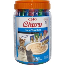 INABA Churu Variety Tuna Thunfisch für Katzen Dose 50x14g (700g)