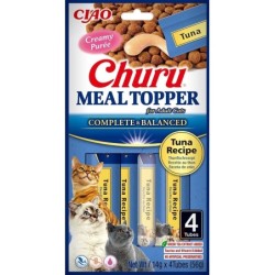 INABA Meal Topper Tuna 4x14 g cremiger Thunfischzusatz für Katzen