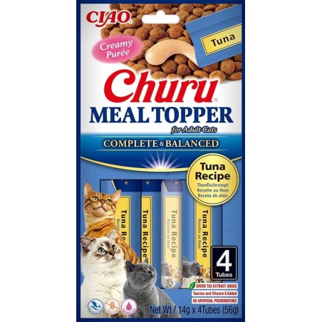 INABA Meal Topper Tuna 4x14 g cremiger Thunfischzusatz für Katzen