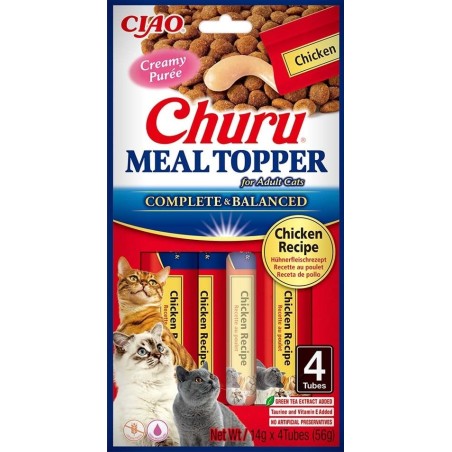 INABA Meal Topper Chicken 4x14 g cremiger Hühnerfleischzusatz für Katzenfutter