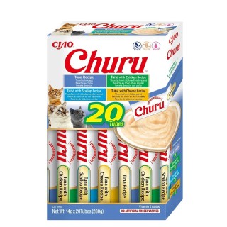 INABA Churu Variety Tuna Thunfisch für Katzen Multibox 20x14 g (280 g)