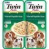 INABA Dog Twin Huhn, Gemüse in Brühe für Hunde 2x40 g