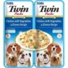 INABA Dog Twin Hühnerfleisch, Gemüse und Käse in Bouillon für Hunde 2x40 g