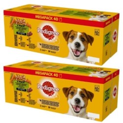 80x100 g PEDIGREE Adult mix Geschmacks