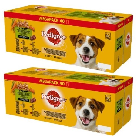 80x100 g PEDIGREE Adult mix Geschmacks