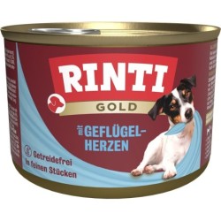 RINTI Gold Poultry hearts Mini Geflügelherzen für Hunde kleiner Rassen 185 g