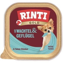RINTI Gold Quail&amp,Poultry Mini Wachteln und Geflügel 100 g