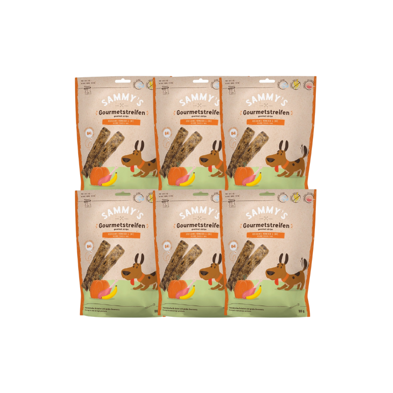 BOSCH Sammy's Stripes Huhn und Ente 6x180 g Hundesnacks