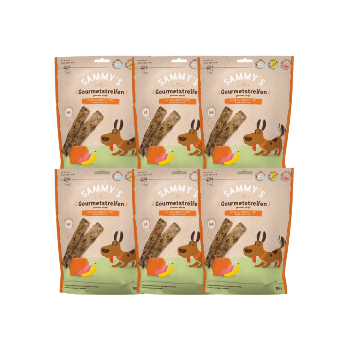 BOSCH Sammy's Stripes Huhn und Ente 6x180 g Hundesnacks
