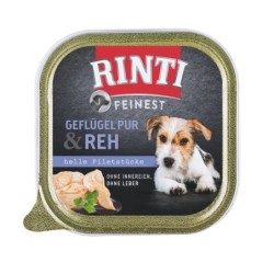 RINTI Feinest Poultry Pure&amp,Deer Geflügel und Rotwild 150 g