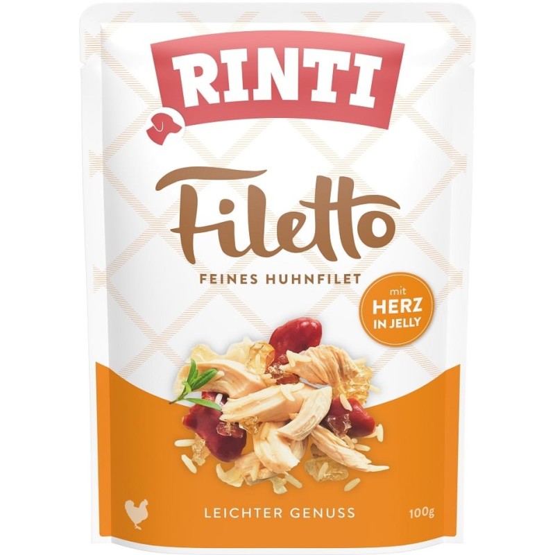 RINTI Filetto in Jelly Chicken&amp,Poultry hearts Gelee Hühner- und Geflügelherzen 100 g
