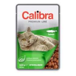 CALIBRA Cat Premium Line Sterilised Salmon 100 g mit Lachs für sterilisierte Katzen