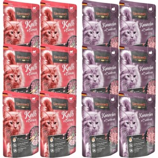 LEONARDO Finest Selection Kaninchen + Cranberries 6x85 g + Kalb + Gemüse 6x85 g