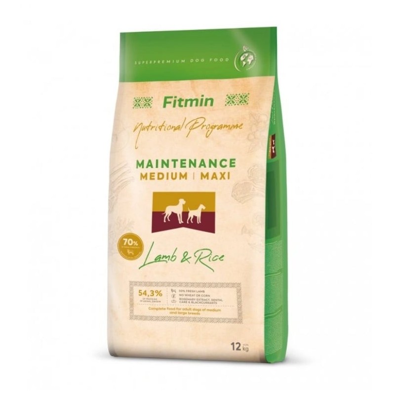 FITMIN dog medium maxi lamb rice 12 kg