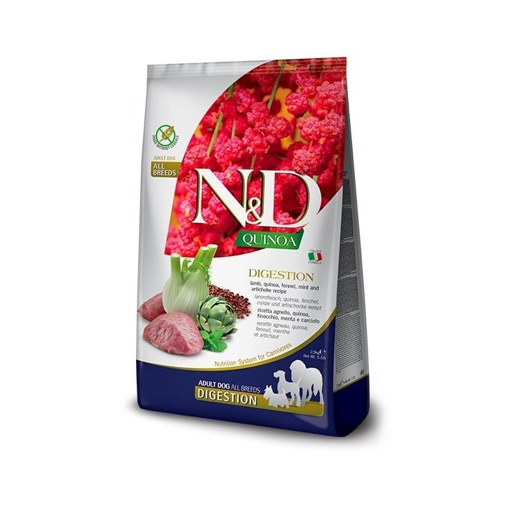 FARMINA N&amp,D Quinoa Dog Adult medium maxi Digestion Lamb, fennel 2,5 kg