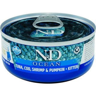 FARMINA N&amp,D Ocean Cat Kitten Tuna, cod, shrimp, pumpkin 70 g