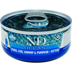 FARMINA N&amp,D Ocean Cat Kitten Tuna, cod, shrimp, pumpkin 70 g