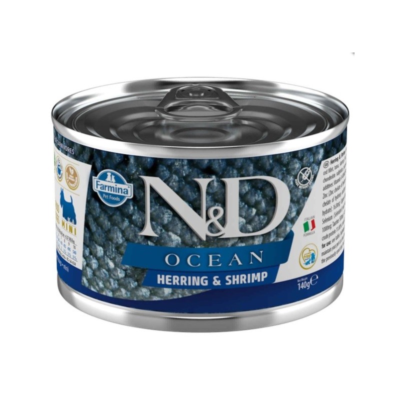 FARMINA N&amp,D Ocean Dog Herring, shrimps 140 g