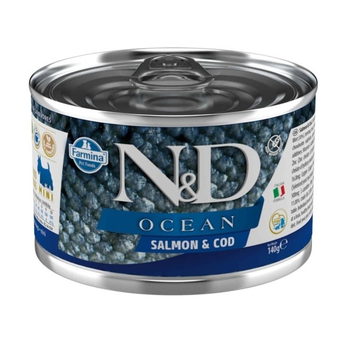 FARMINA N&amp,D Ocean Dog Salmon, codfish 140 g